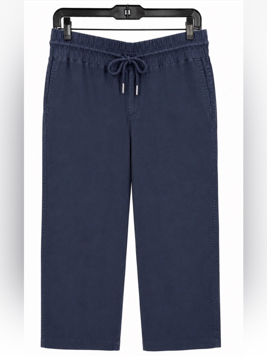 Quince Pants - Quince 100% European Linen Wide Leg Drawstring Pants Navy Large